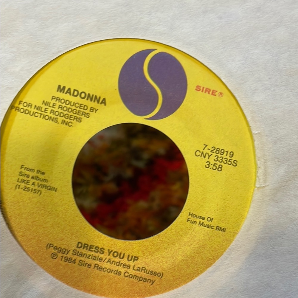 Vintage Madonna 'Dress You Up' Vinyl Record